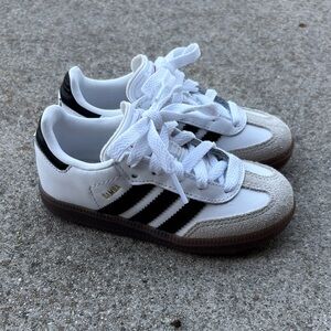Adidas Kids Samba White Black Sneakers